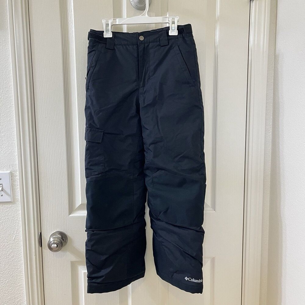 Columbia Bugaboo Black Snow Pants Omni-Heat Waterproof Insulated Youth M 10-12